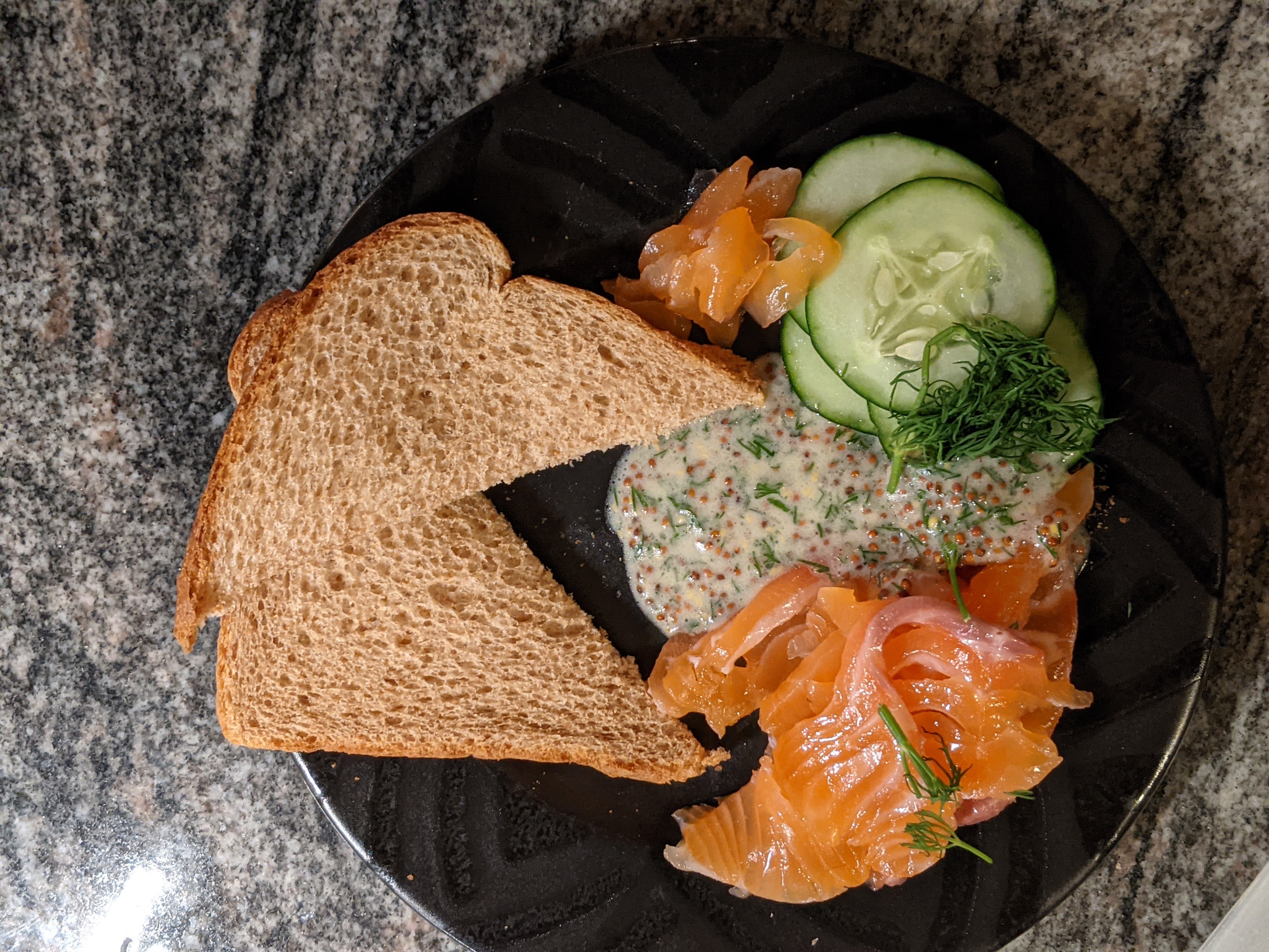 Gravlax with Toast